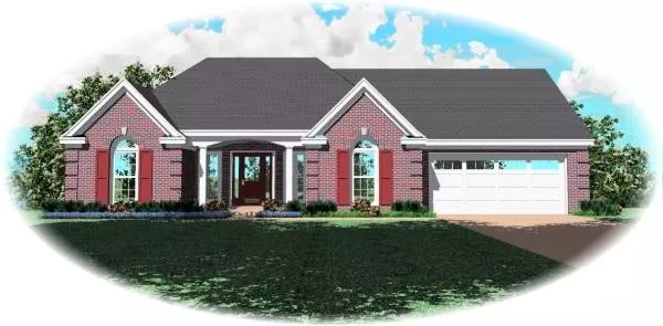 image of french country house plan 8139